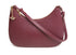 Alice Wheeler Ascot crossbody bag in burgundy vegan leather with gold bee charm and adjustable strap