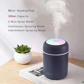 Portable Humidifier - 300ML USB Diffuser for Car, Office & Bedroom
