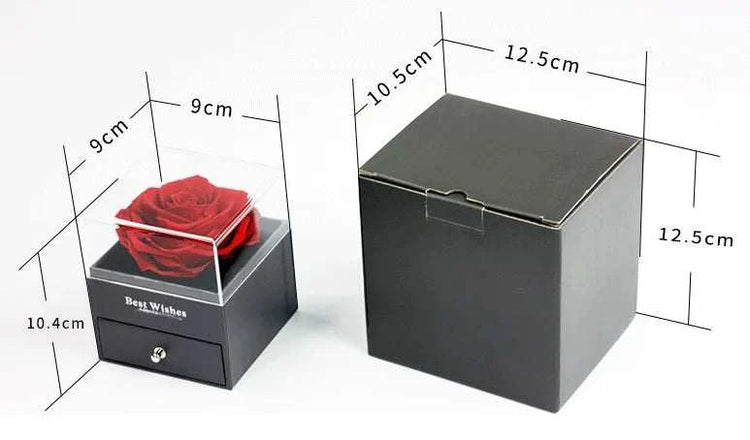 Preserved Flower with Necklace