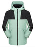 StormGuard Fleece Jacket in green and black with hood, windproof and waterproof outdoor jacket for cold weather