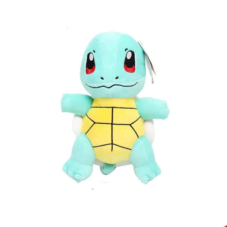 Soft blue and yellow plush toy resembling Squirtle from Pokémon collection