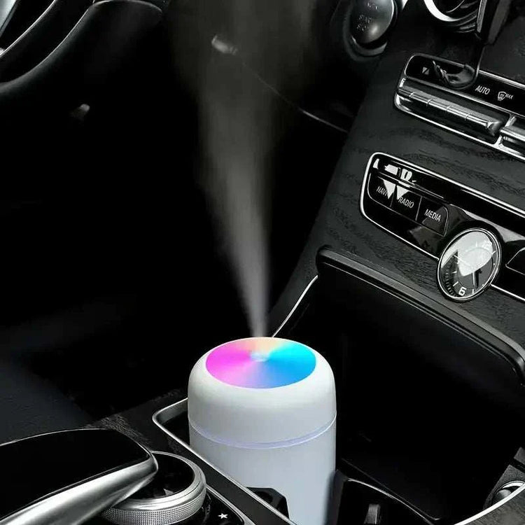 Portable Humidifier - 300ML USB Diffuser for Car, Office & Bedroom